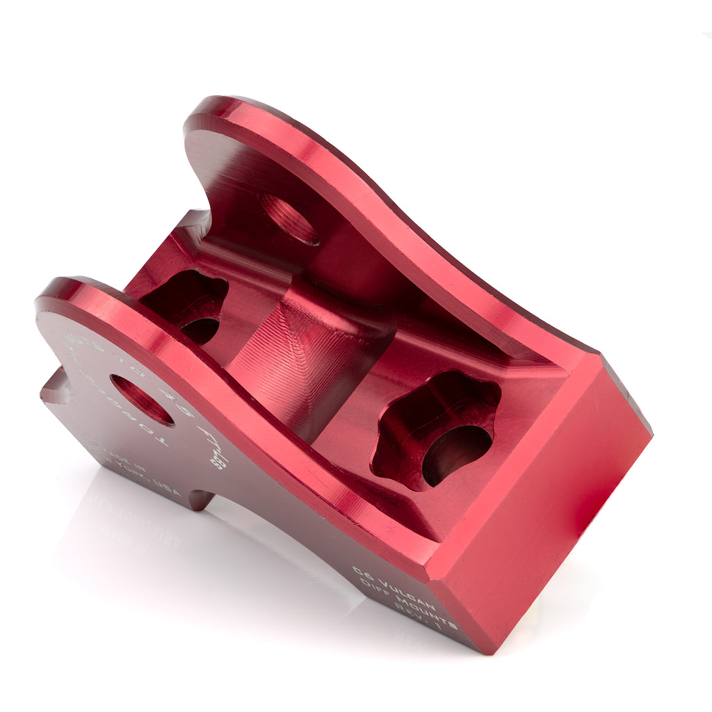 5-axis machined billet construction of AMT C6 Vulcan differential mount